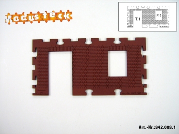 0 Gebäude Kreuz- Blockverband Element 1   120x 60