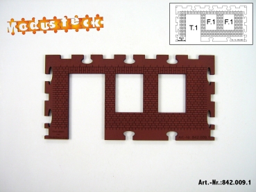 0 Gebäude Kreuz- Blockverband Element 1   120x 60