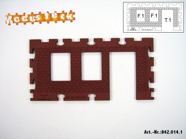 0 Gebäude Kreuz- Blockverband Element 1   120x 60