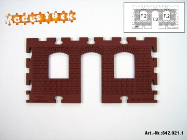 0 Gebäude Kreuz- Blockverband Element 1   120x 60