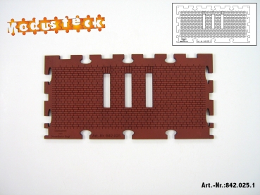 0 Gebäude Kreuz- Blockverband Element 1   120x 60