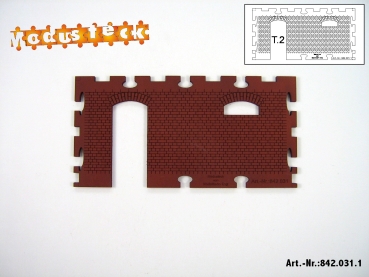 0 Gebäude Kreuz- Blockverband Element 1   120x 60