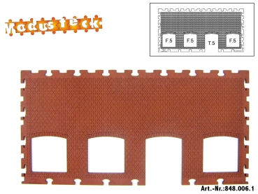 0 Gebäude Kreuz- Blockverband Element 4   120x 240