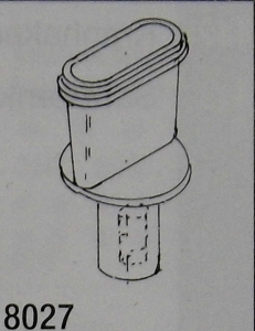 H0 Bahnausstattung D DR BS MS Schlot,  BR 38,   " Giesel Ejektor "