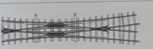 H0m Gleismaterial Doppelkreuzungsweiche 182mm, 12°, gekürzt, etc..........................................................................................