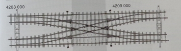 H0m Gleismaterial Doppelgleisverbindung ( 4208,4209, 4217 ), 12°,  etc.........................................