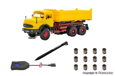 H0 CarMotion LKW Basis Start- Set, MB Rundhauber, Achsen 3x, Muldenkipper, Ladegerät mit USB Ladekabel, Dauermagnete und Magnetstift, etc...............................................................