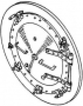 H0 Bahnausstattung D DRG BS MS Rauchkammertür BR 94.5,  genietet, 21,8mm