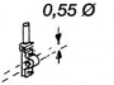 H0 Zurüstteil BS MS Rohrleitungshalter für Lokomotiven, Draht max. 0,55mm, St10x