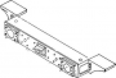 H0 Zurüstteil D DRG DB DR BS MS Einheitspufferbohle mit Seitenstützen, vorn,  BR64,  BR 24,  BR 86,  etc...