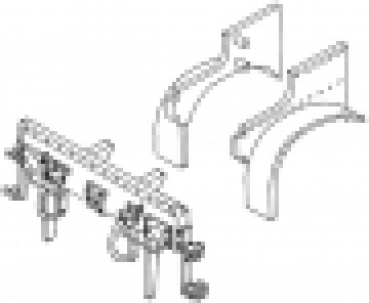 H0 Zurüstteil D DRG BS MS Vorschuh mit Schutzblechen und Pufferbohle  preußische P8, BR 38.10,