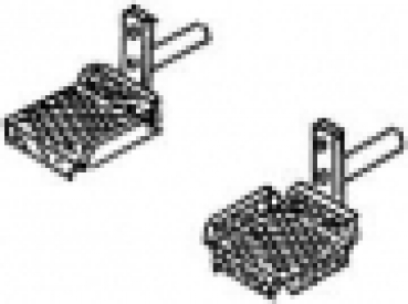 H0 Zurüstteile BS MS Tritte für Stirnseite von Güterwagen
