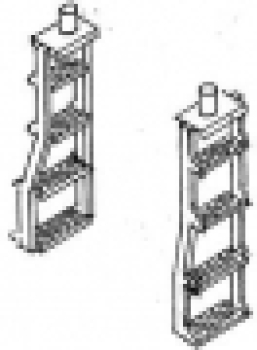 H0 Zurüstteil BS MS Tenderaufstiegsleitern  2`2 T26