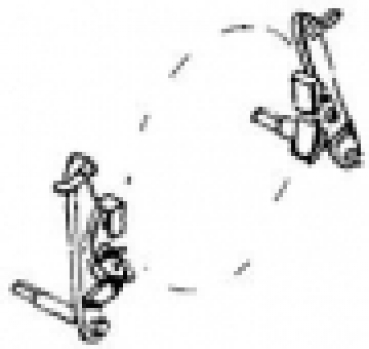 H0 Zurüstteil BS MS D DB DR Bremsbacken mit Bremseisen für Rad D= 9,5- 11,5mm