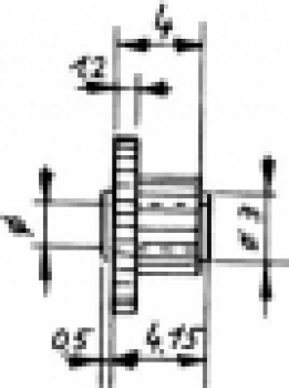 Ersatzteil Kunststoff- Stufenzahnrad,  Zähne 10/ 20,  Bohr.2,03mm,  Zahnbr.1,15,