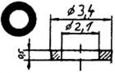 Ersatzteil BS KS Isolierscheibe,  St.10x