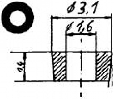 Ersatzteil BS KS Isolierscheibe,  St.10x