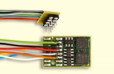 Elektro Decoder DH16A- 2, Litze , DCC, SX1, SX2, MM, DC- analog, 16,7x 10,9x 2,8mm, 1,5A, 30V,  Lichtausgang dimmbar,  etc... - Kopie