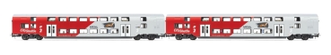 N A ÖBB Doppelstockwagen- Set, 2teilig, 4A, Ep.V, Wiesel, etc..........................................................