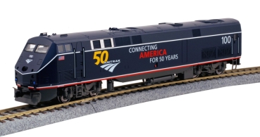 H0 PRI Diesellokomotive GE P42 Amtrak, 4A, Ep.VI, #100, 50TH an., Blau, etc.........................................................