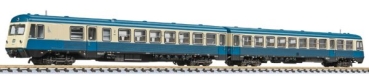 N D DB Dieseltriebwagen 2teilid, BR 628.001, L=277mm, 4A, Ep.VI, ozeanblau/ beige, etc...................