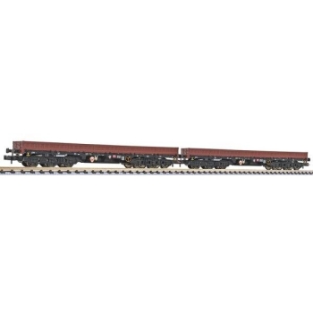 N D DB Schwerlastwagen Set 2, Samms- u, 486 0 054 4/ 486 1 011 3, L=98mm, 6A, Ep.IV, braun, schwarz, etc.............................