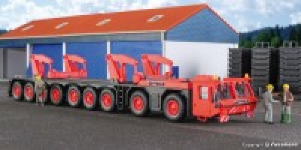 H0 Nutzfahrzeuge LKW BS Teleskoptransport zu Gottwald Teleskopkran TR 800- 93, L=20,5x 4x 3,7cm, etc..............................................................................