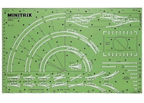 N Gleis Schablone Minitrix