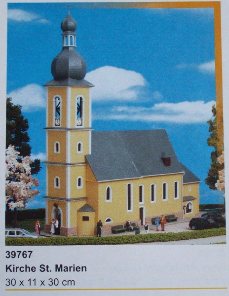 H0 Gebäude BS Kirche St. Marien, Church, L=29,5x 11,7x 30cm, etc............................................................................................