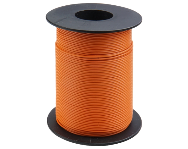 elektro Litzen Drähte Kupferschaltlitze 0,14mm², 100m, orange, etc....................................................