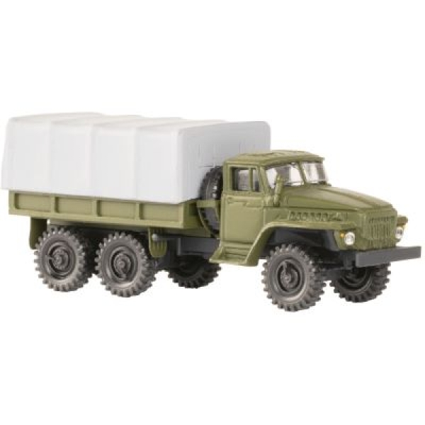 TT mili D DDR  LKW URAL 375 Pritsche/ Plane geschlossen, grün- grau, 3A, etc............................................................