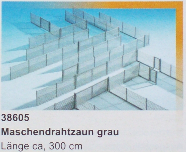 H0 Geländegestaltung BS Maschendrahtzaun grau, L=280x 0,2x 2,5cm, etc..........................................................