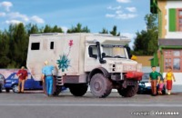 H0 Nutzfahrzeuge BS LKW Unimog  Wohnmobil UNICAT, L=8,7x 3,3x 4cm, etc...................................................................