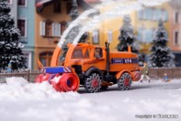 H0 Nutzfahrzeuge BS LKW Unimog Schneefräse mit Winterdienstausrüstung, L=7- 8,5x 3,5x 3,6cm, etc...........................................................