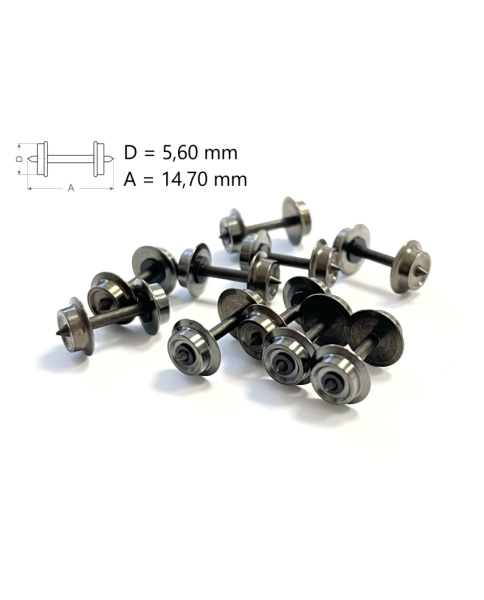 N Ersatzteile Lima Achsen St 10x, D= 5.6mm, A=Spitze- Spitze, 14.70mm, etc...........................................................................