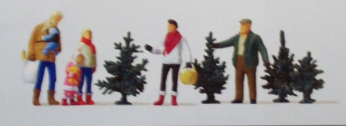 H0 Figur Weihnachtsbaumverkauf