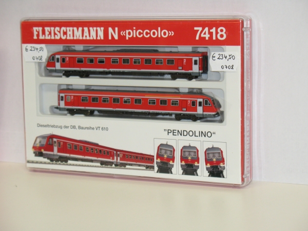 N D DB Dieseltriebzug VT 610, " Pendolino ", rot, 4A, Ep.VI, etc................................