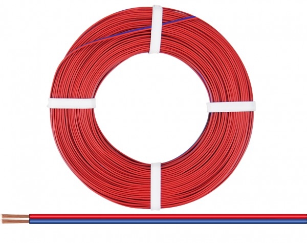 Litze  Zwillingslitze 2x 0,14mm² Ring 25m, rot/ blau, etc...............................................................................