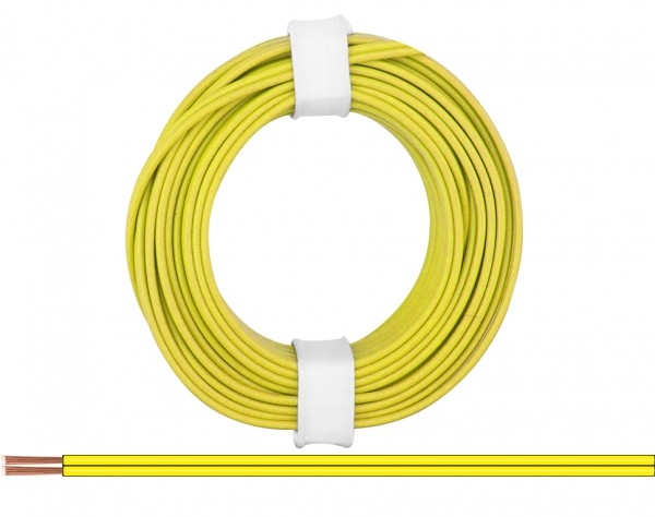 Litze  Zwillingslitze 2x 0,14mm² Ring 5m, gelb/ gelb, etc...............................................................................