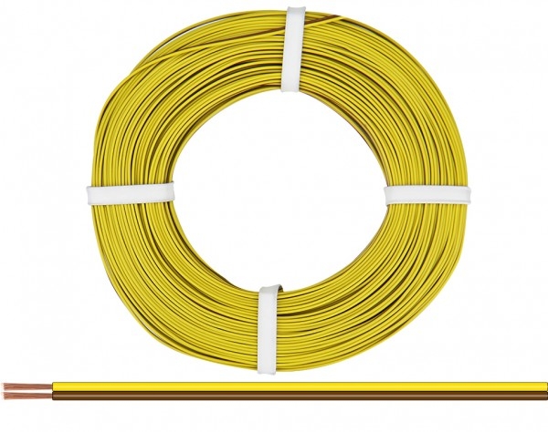 Litze  Zwillingslitze 2x 0,14mm² Ring 25m, gelb / braun, etc...............................................................................