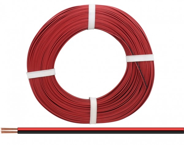 Litze Zwillingslitze 2x 0,25mm², 25m, rot- blau, etc....................................................................