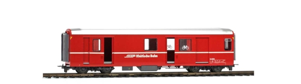 H0m Bahnfahrzeug Ch RhB Gepäckwagen , D 4213, 4A,  rot, etc.................................................................