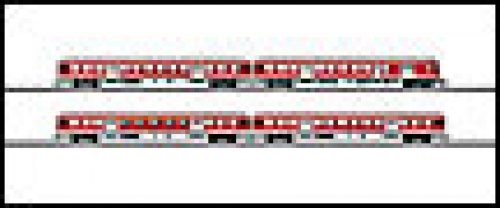 N  D DB Nahverkehrswagen Set 4x 4A Ep.V Rotlinge