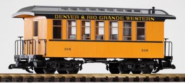 G USA Personenwagen D& RGW, gelb, 4A, " DENVER & RIO GRANDE " Western, etc..........................................................