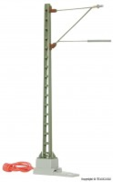 H0 Oberleitung Anschlussmast, H= 9,9cm, Auslage 3,4cm, etc................................................................................