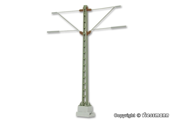 H0 Oberleitung Mittelmast H= 9,9cm, Auslage= 3,4cm, etc.........................................................................