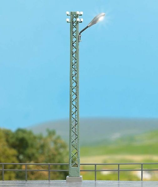 H0 Leuchten Gittermast- Leuchte, LED, weiß, H= 105mm, etc.........................................................................................