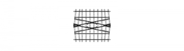 H0m Gleismaterial Kreuzung 24°, 71mm, etc......................................................