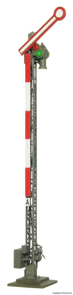 H0 Signale MS Form- Hauptsignal einflügelig, LED- Beleuchtung, H= 103mm, etc........................................................................