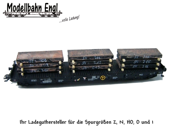 H0 Zubehör Stahlbrammen drei a.Stück 3x rostig 50x 25mm